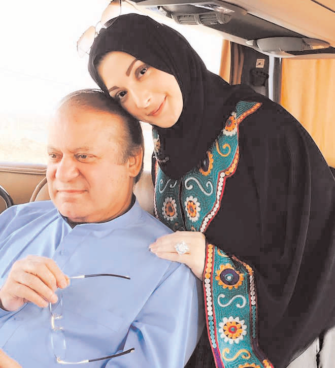 Nawaz Shariff & daughter