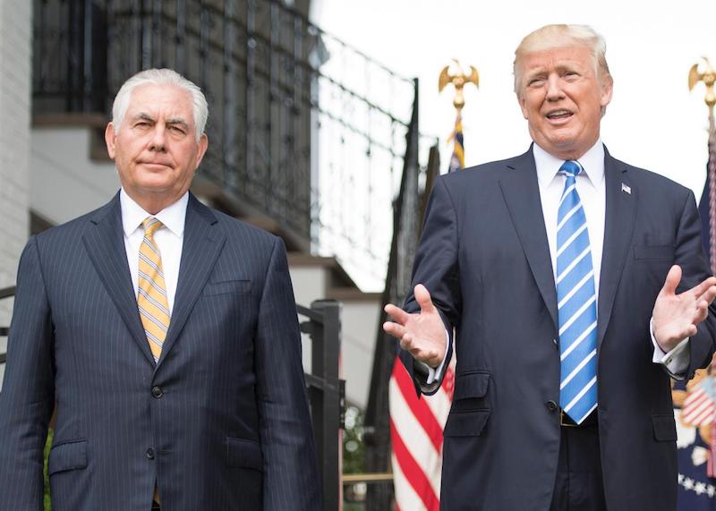 Tillerson with Trump
