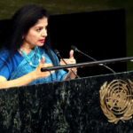 P 1 lakshmi Puri addressing the UNGA on April 24 2017 Photo single Jay Mandal