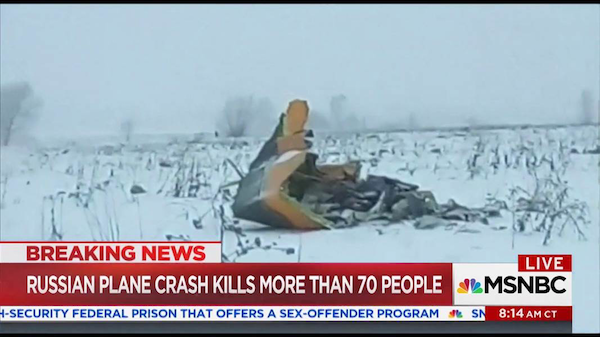 Russian passenger plane crashes outside Moscow
