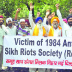 Sikh riot victims protest