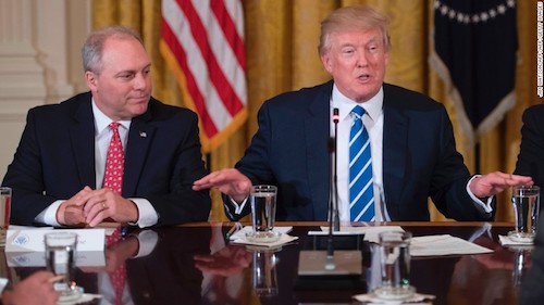 Donald Trump right addresses lawmakers