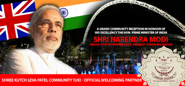 Modi poster in london in 2015