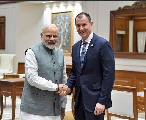 Tom Suozzi with PM Modi in New Delhi