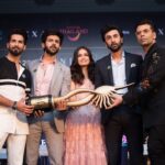 Karan Johar, Shahid Kapoor, Ranbir Kapoor and Kartik Aaryan at Official IIFA Delhi Press Conference (1)