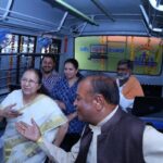 Amit and Arpita Bhandari with Lok Sabha Speaker Sumitra Mahajan