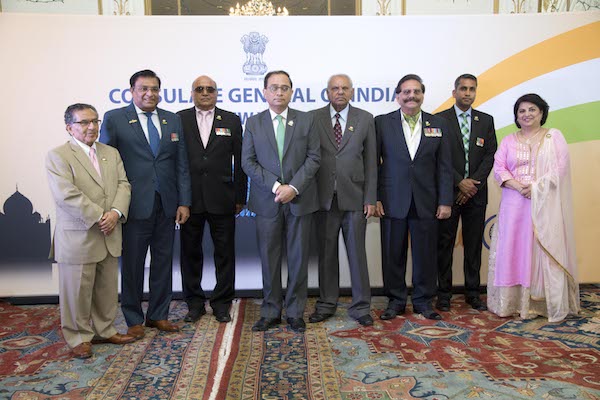 V 3 Consul General of India NY with the Trustees and Officers of Shradhaa Foundation