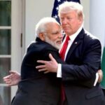 Modi with Trump at the White House on June 27