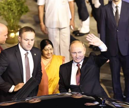 Putin arrives