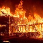 A burnt house