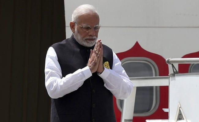 PM Modi arrives in Buenos Aires Twitter pic
