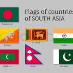 Flags of countries of South Asia