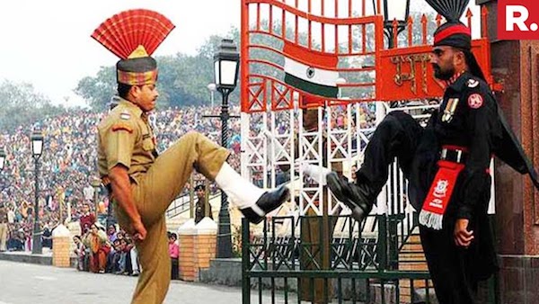 Beating Retreat at Wagah border