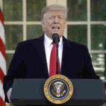 Donald Trump speaks from Rose Garde Jan 25 Screen shot