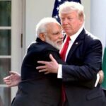 Modi with Trump at the White House on June 27