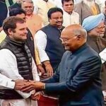 Presidend Kovind greets Congress leader