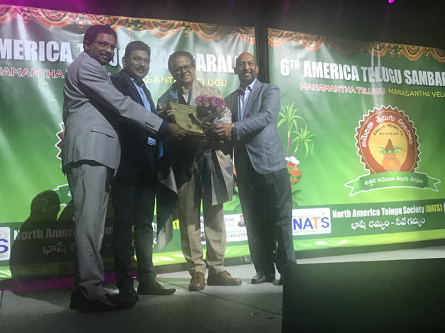 Dr Raju honored by NATS