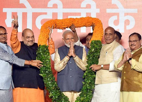 Modi at BJP HQs May 23