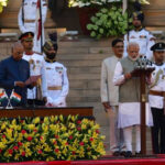 Modi being sworn in