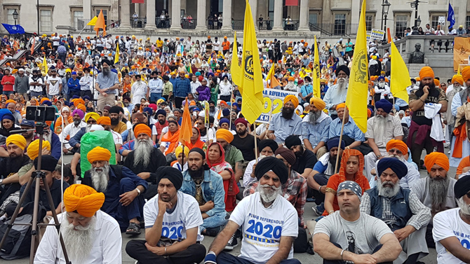 Sikh London Protest