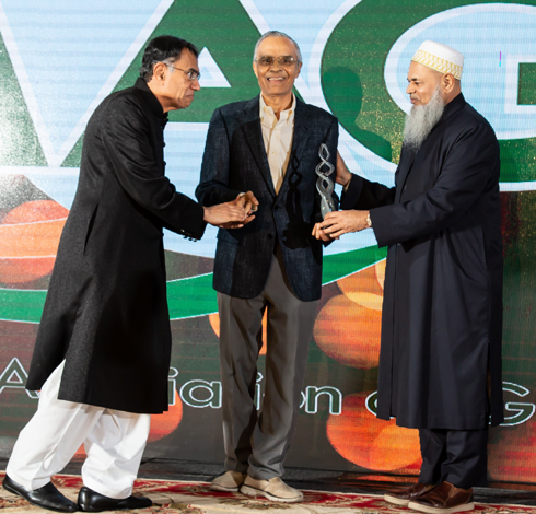 Ramesh Bhutada recognized at Indian Muslims Assn of Houston