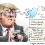 Trump tweets cartoon