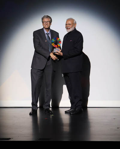 Modi receives Gates Foundation Award