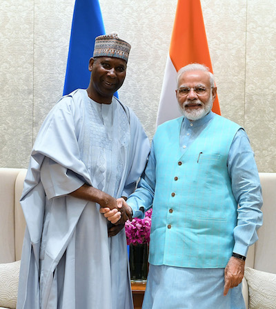 UNGA President and Modi in New Delhi September 2