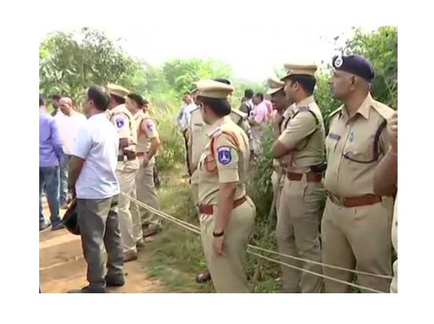 Police officers at site