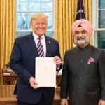 Ambassador Taranjit Sandhu with President Trump