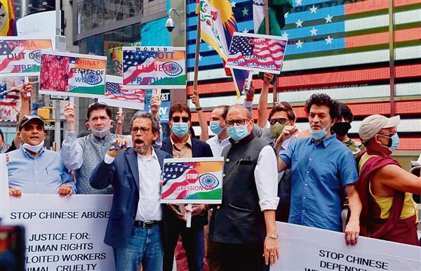 IA protest against China