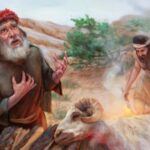 Prophet Abraham sacrficing