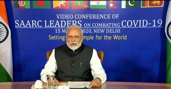Modi speaks with SAARC leaders