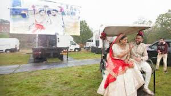 Indian-Origin Couple’s Drive-In Wedding In UK
