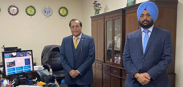 Lord Rami Ranger left and Amritpal Singh Sachdeva right