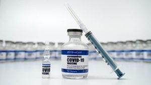 Covid-19 Corona Virus 2019-ncov Vaccine Vials Medicine Drug Bottles Syringe Injection. Vaccination,