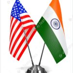 Flags of India and US