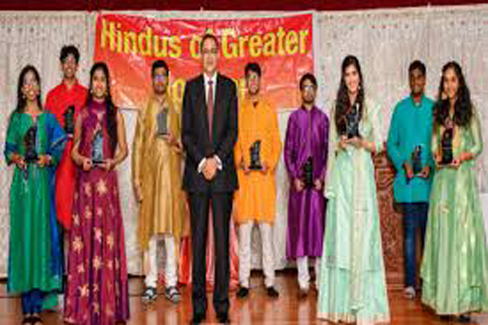 10 Indian Americans in Houston honored for their services to community, promoting Hindu culture