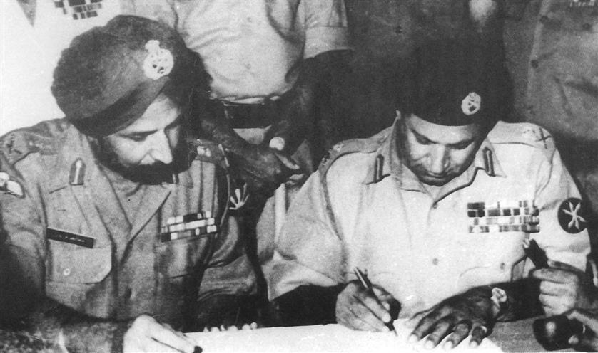 Niazi signs instrument of surrender