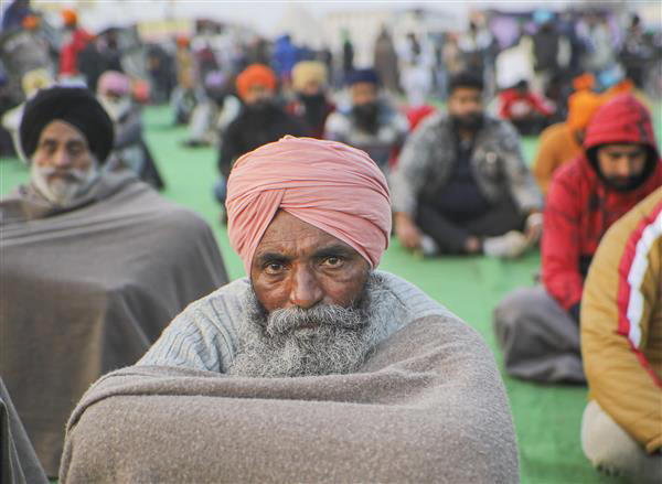 Protesting farmers