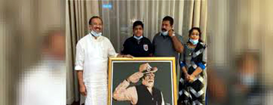 Indian-Origin Student In Dubai Makes Portrait Of PM Modi As Republic Day Gift