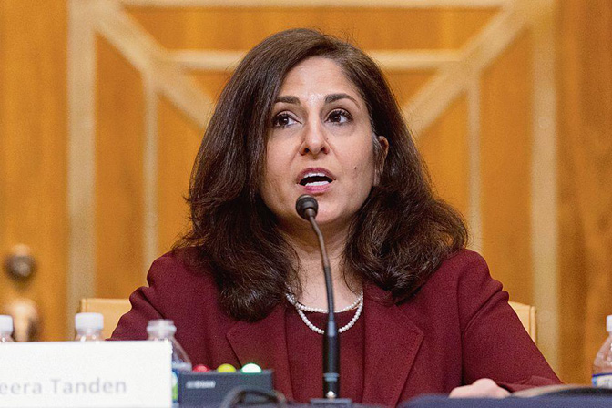 Indian American Neera tanden at Senate hearingon her confirmation