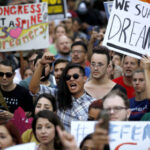 Dreamers protesting in Los Angeles Photo courtesy Los angeles Times
