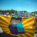 Family detention center protest