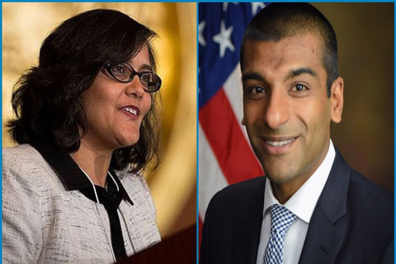 Indian American Promita and Chiraag