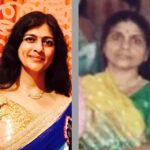 Anu Jain with mom