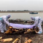 Covid corpses in the Ganga