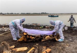 Covid corpses in the Ganga