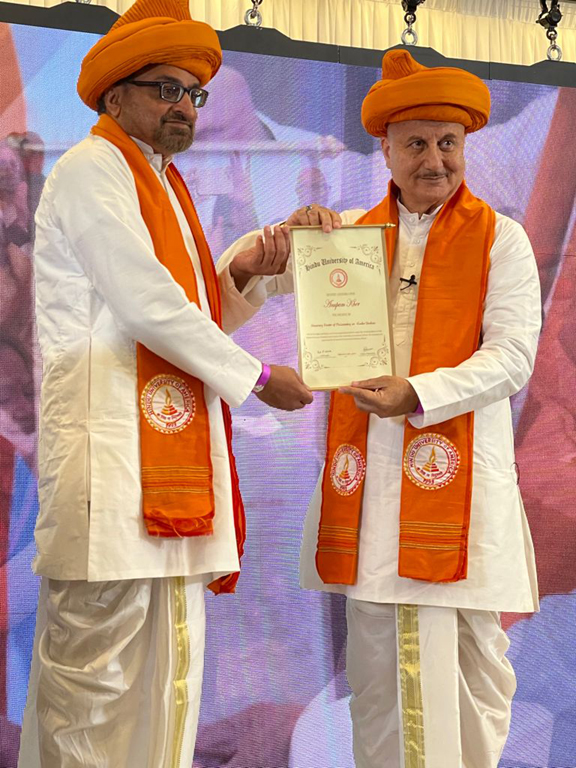 Anupam Kher awrded doctorate