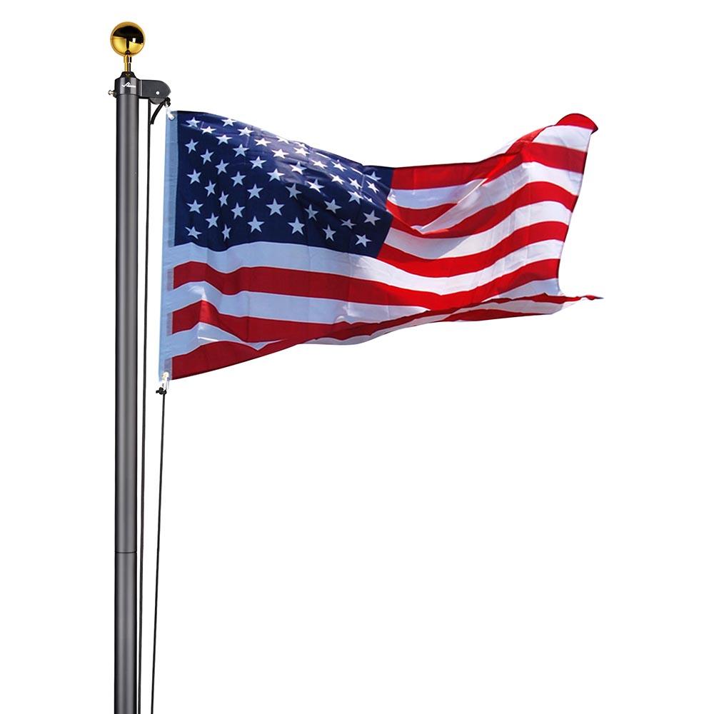 C US Flag on a Pole